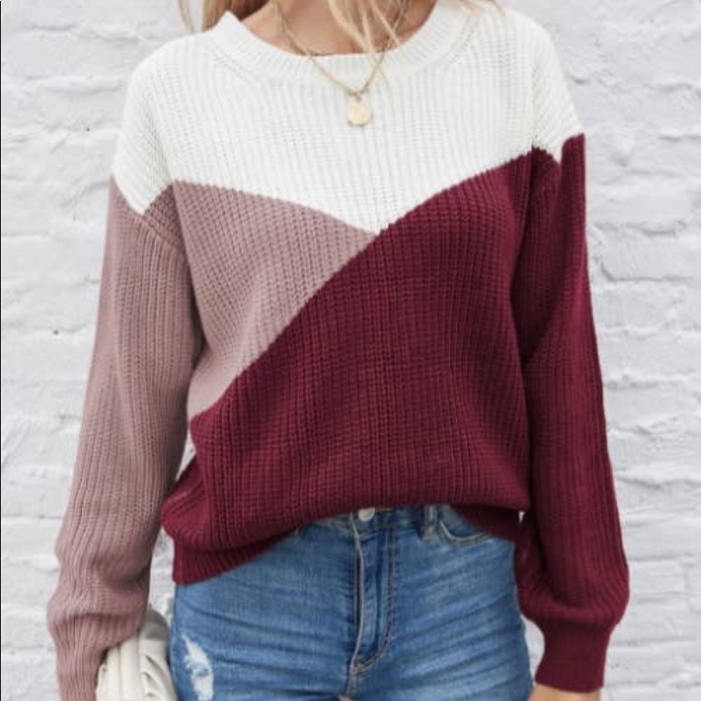 Colorblock sweater